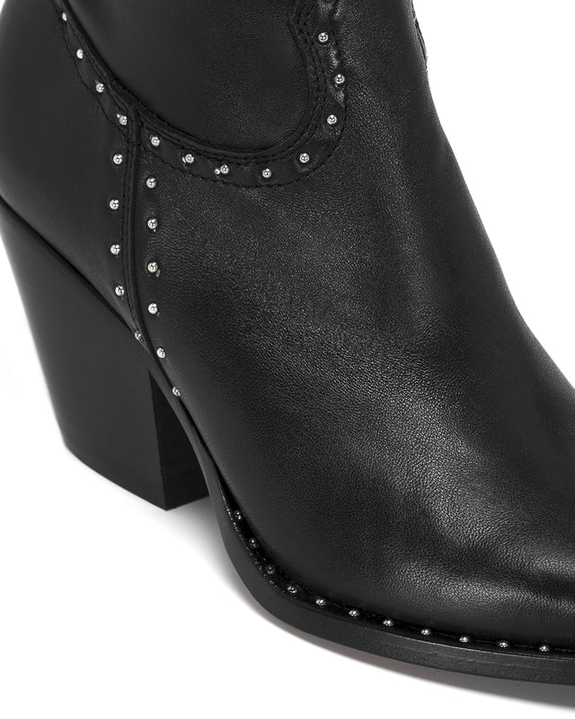      Villa-Hermosa-Sock-60_Black-Stretch-Nappa_Silver-Studs_Side_01