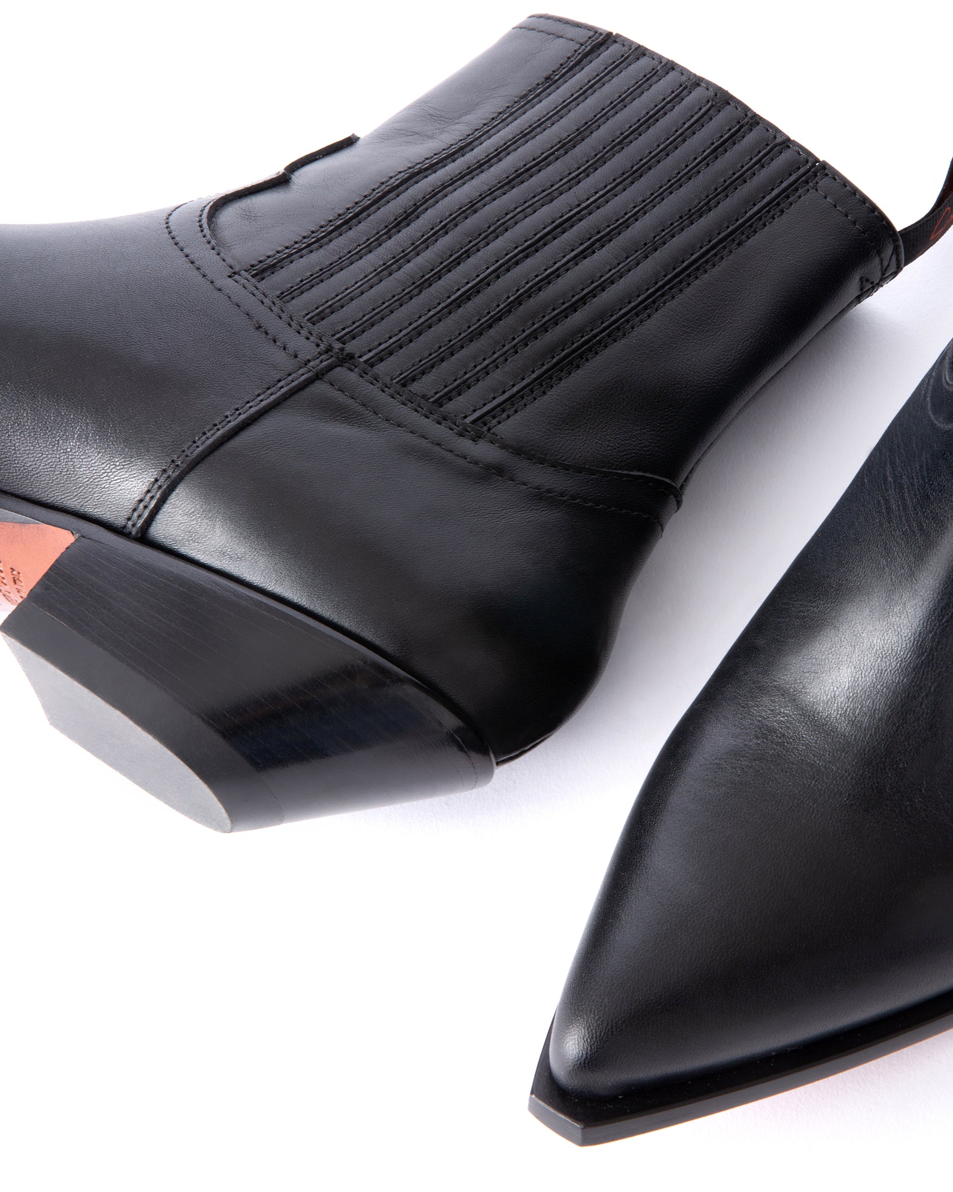 Hidalgo Men's Ankle Boots in Black Calfskin 03